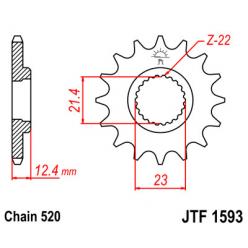 Звездочка передняя JT Sprockets (шаг 520 ) JT JTF1593